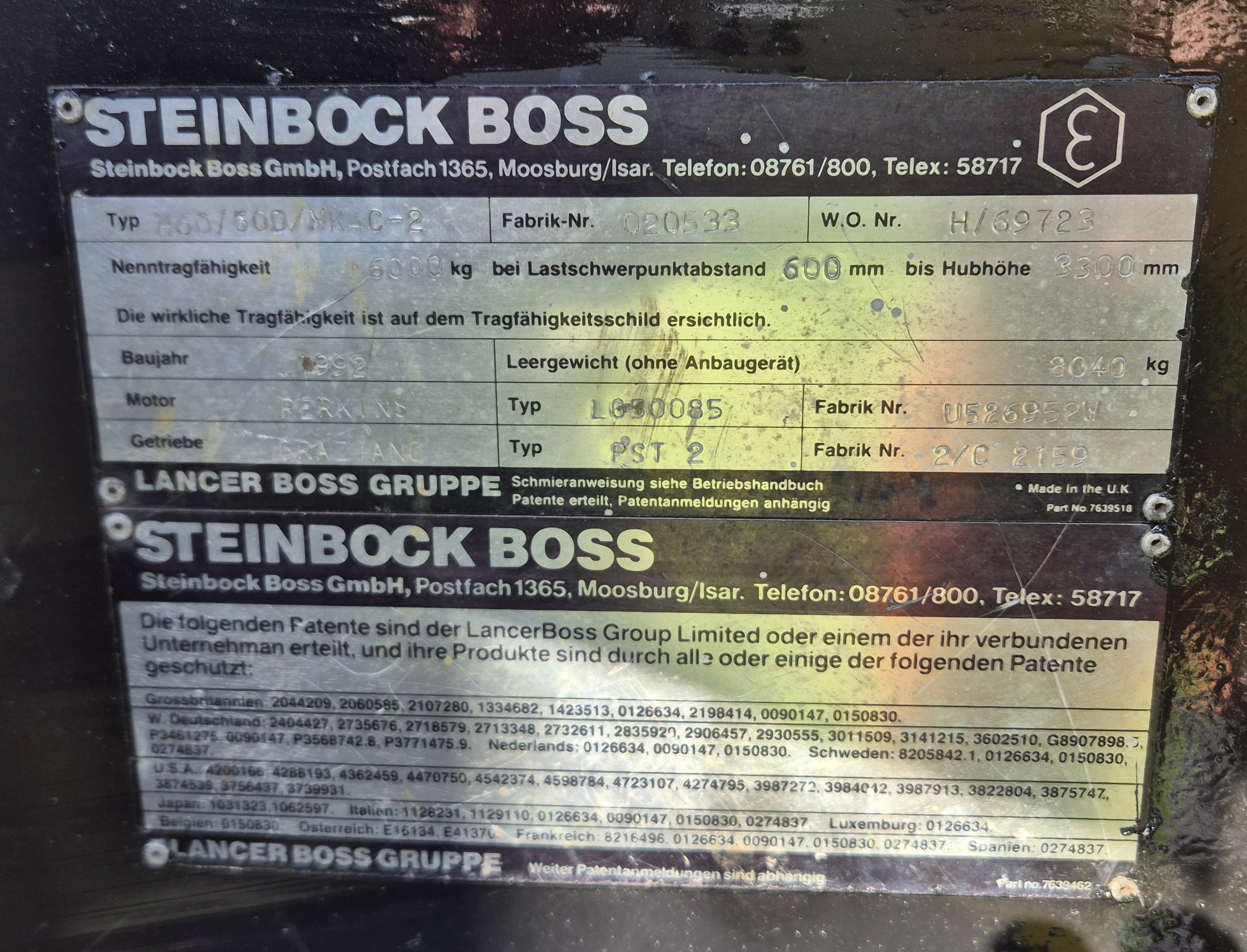 Steinbock Boss H60/60D 6t Dieselstapler – geprüft und ready 11
